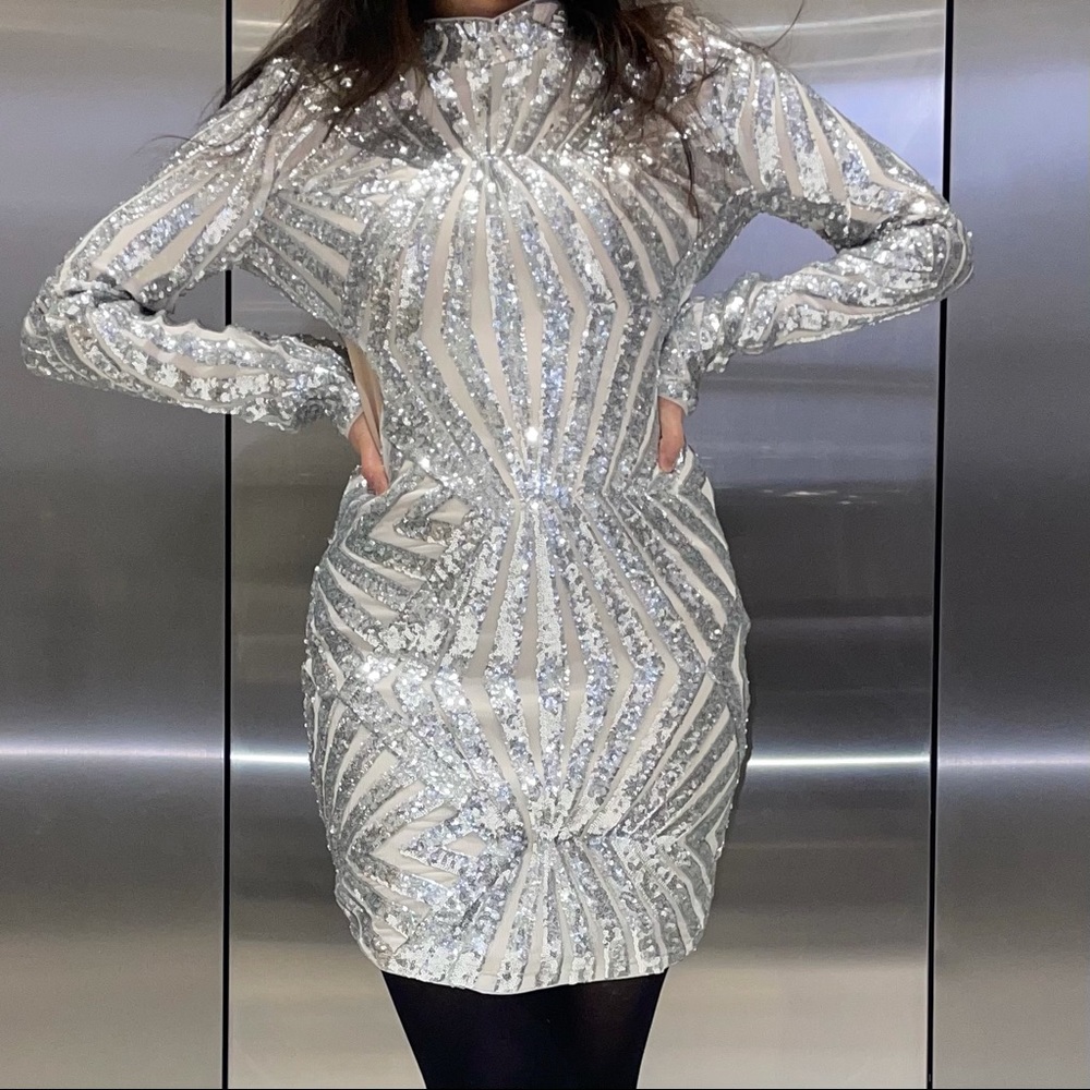 Silver Sparkly Dress